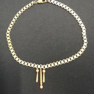 EHE147 - Myrna Lee Chang 18" Gold-Toned Necklace 