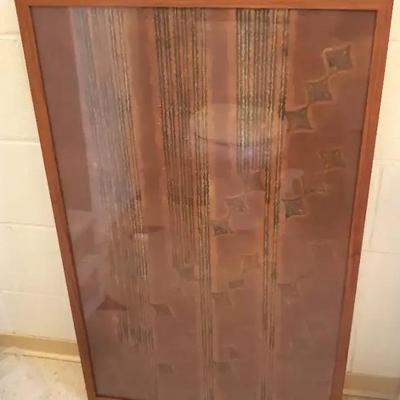 EHE048- Framed Textile Art