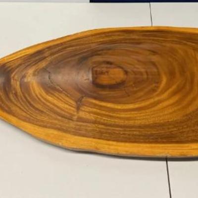 EHE330 - Beautiful Vintage Free Form Koa Slab Coffee Table w/Two Sets of Legs