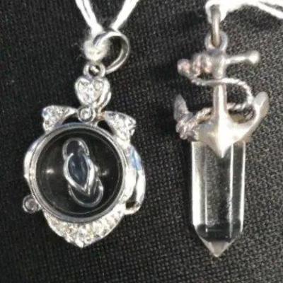 EHE119 - Myrna Lee Chang Crystal Pendants (2)