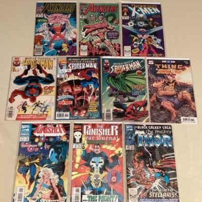 EHE406 Ten Collectible Marvel Comic Books