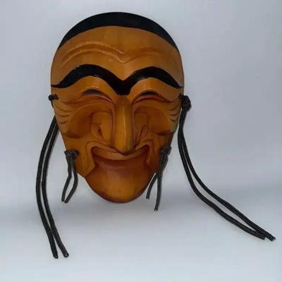 EHE011 Wooden Hahoetal Mask