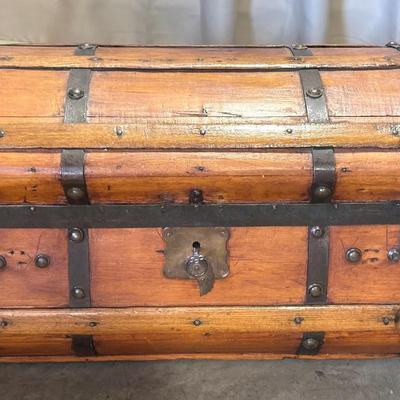 Wood And Metal Trunk