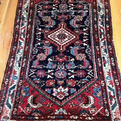 Antique Hand Knotted Persian Rug 2’5”W X 4’L