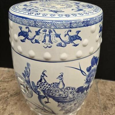 Asian Design Ceramic Garden Stool 