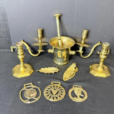Ten Pieces Vintage Brass Collection 