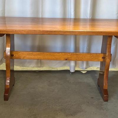 Solid Trestle Table