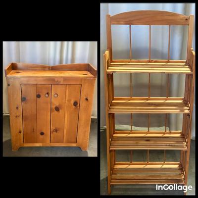 Pine Buffet And Shelves