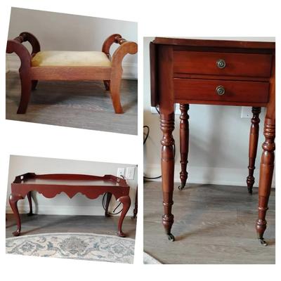 Coffee Table, Drop Leaf Table, Foot Stool