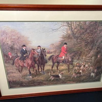 Print Of Oil Painting “Going To Cover” By English Artist Heywood Hardy