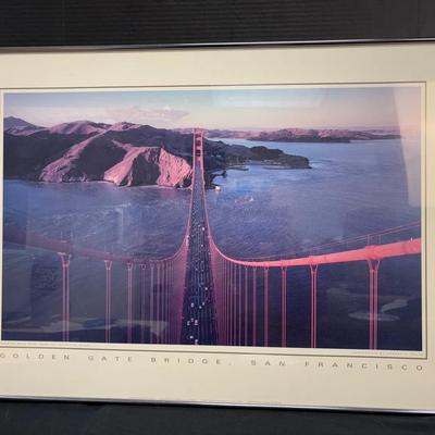 Framed Poster Of Golden Gate Bridge, San Francisco 