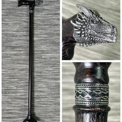 Asterom Handmade Dragon Walking Cane - 36”