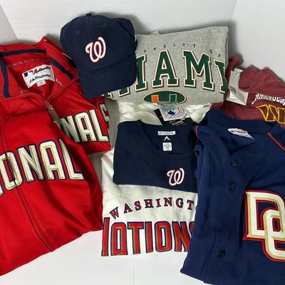 Washington, Commanders , Miami Univ & More Sports Apparel - Various Sizes
