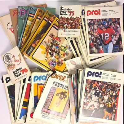 Vintage Washington Redskins Programs 1969-1976