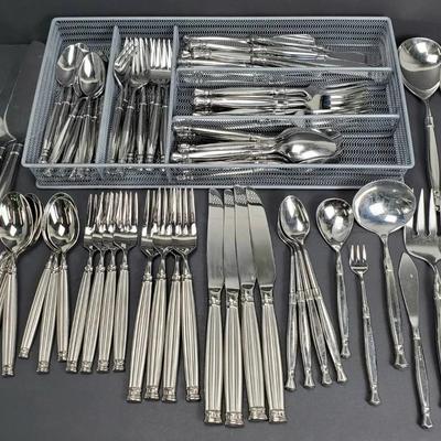 Oneida “Act I” & “Olympia” Stainless Steel Flatware & Serving Utensils