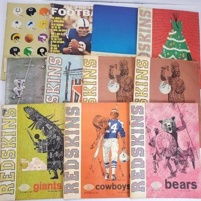 Vintage Washington Redskins Programs 1963-1964