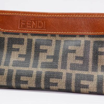 Authentic Fendi Zucca Leather Pouch