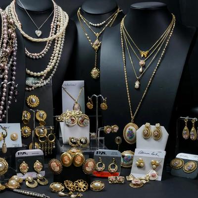 Romantic Costume Jewelry: 1928, Faux Pearls & Cameos