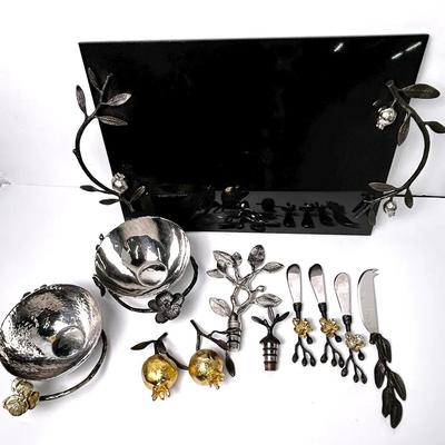 Michael Aram Pomegranate Serving Board, Salt & Pepper Shakers & More