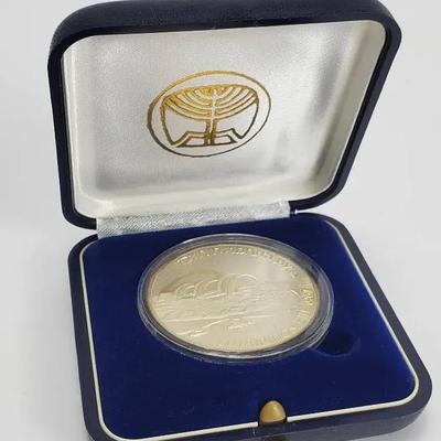 935 Silver Israel State Ammunition Hill Medal With COA
