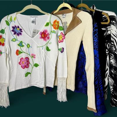 New with Tag Joseph Ribkoff, Cache, Lillie Robin & More Blouses - Size M,L