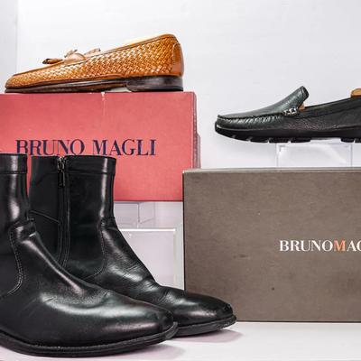 Bruno Magli Loafers (2) & Blonde Boots (1) - Size 10