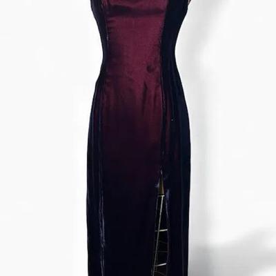 Vintage Formal Velvet Dress - Size 6/8