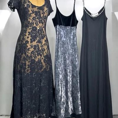 Vintage Lillie Rubin, Jones NY & Natori Dresses (3) - Size M 