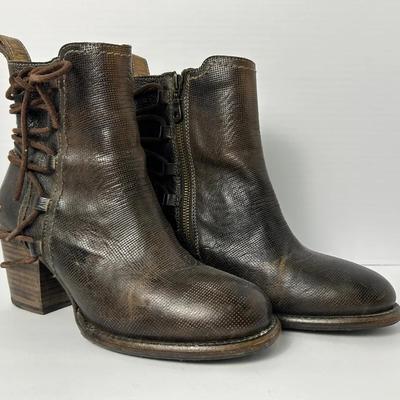 Bed Stu Blaire Leather Ankle Boots - Size 9.5  