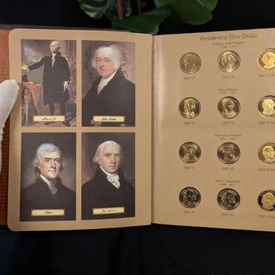 2007-2011 Proof & Uncirculated Presidential Dollars in Album (60 Coins Total)