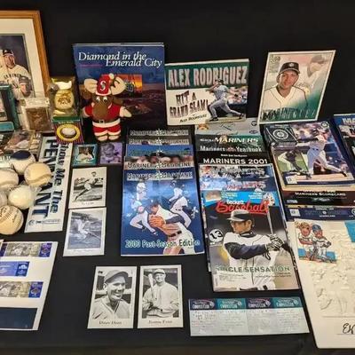 Large Lot of Assorted Seattle Mariners Collectibles