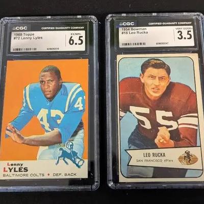 1969 Topps & 1954 Bowman Baseball Cards, CGC Graded