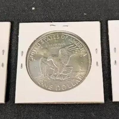 1972-S, 1973-S, & 1975-S BU Eisenhower Dollars