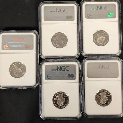 5 2006 Quarters, Complete Set, PF-70 2006-S Statehood Quarters 