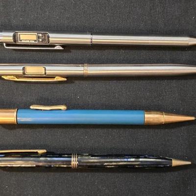 4 Collectible Vintage Digital Pens and Old Pencils