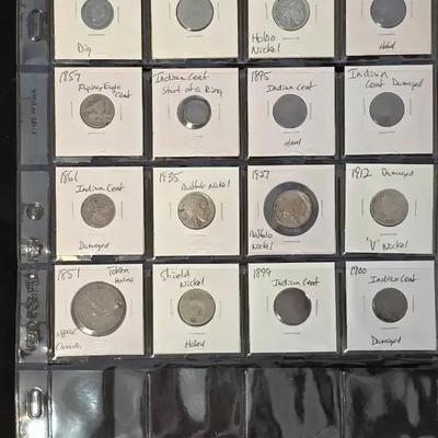 16 Old US & Canada Type Coins, All with Issues