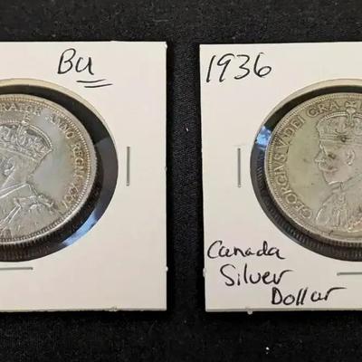 1935 & 1936 Canada Silver Coins