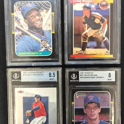 4 Beckett Graded Baseball Cards