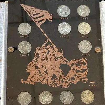 Complete Set of Jefferson Silver Wartime Nickels