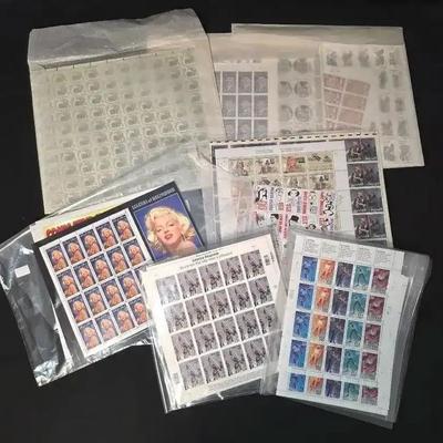 Over $175 Face Value of New/Unused Collectible Stamps Sheets, US Stamps