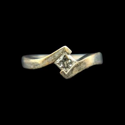 14K White Gold Diamond Ring, NAGL #1226076