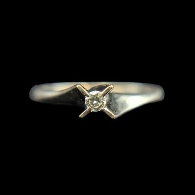 14K White Gold Diamond Ring, NAGL #1226087