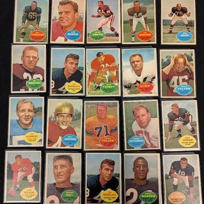 20 1960s Topps Football Cards