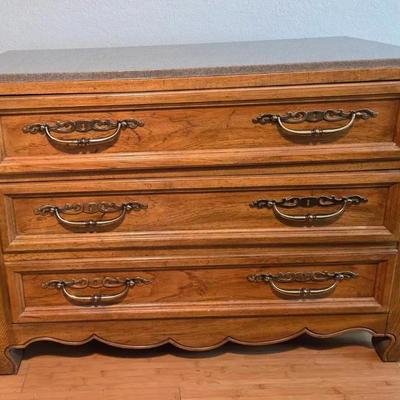 Drexel Marble Top Cabinet 