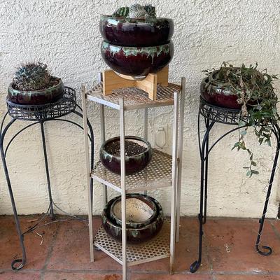 Brown And Turquoise Pots 