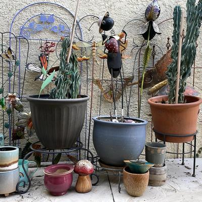 Yard Art And Pots   