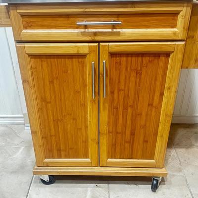 Sobuy Bamboo Kitchen Trolley