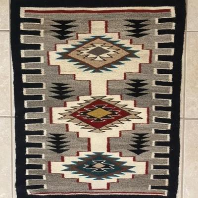 Storm Pattern Navajo Weaving 