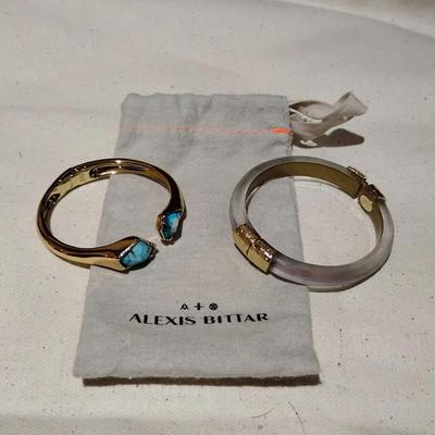 Alexis Bittar Designer Bangle Bracelet Lot - Set of 2