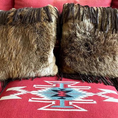 Furs For Fun Fringe Pillows #1